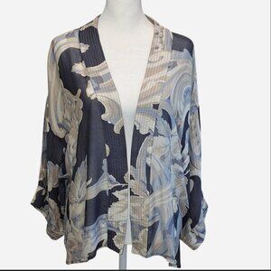 One Hundred Stars, Plaster Roses Midnight Kimono, one size.